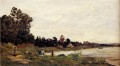 Lavanderas en un río Escenas de paisajes Hippolyte Camille Delpy